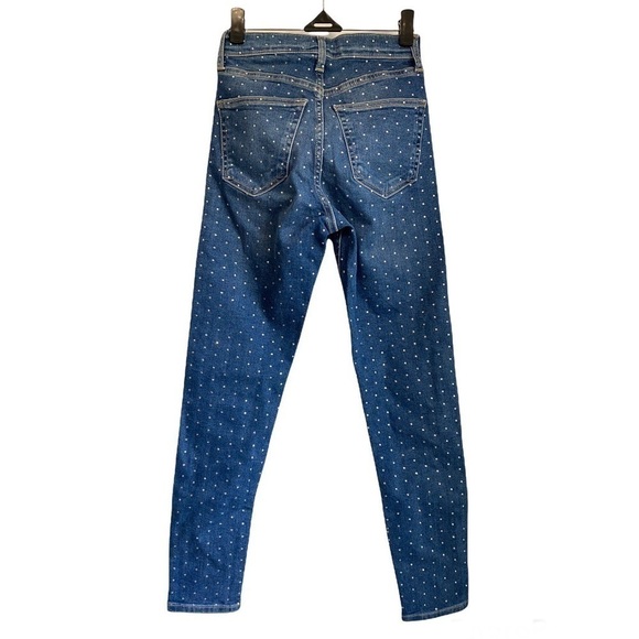 TOPSHOP Moto Jamie Diamonds Studded Jeans size 24 - Picture 8 of 8